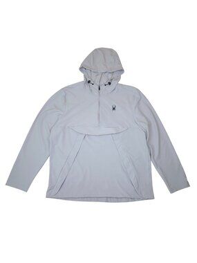 Spyder Active Packable Water-Resistant Hooded Jacket L Stretch Fabric Pockets